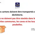 Affiche stockage cartons